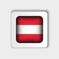 Austria Flag Button Flat Design Royalty Free Stock Photo