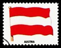 AUSTRIA FLAG - Postage Stamp isolated