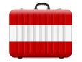 Austria flag travel suitcase