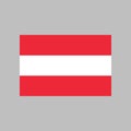 Austria flag vector illustration in high quality for ui and ux, website or mobile application Royalty Free Stock Photo