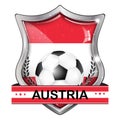 Austria football elegant shiny icon