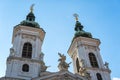 Austria.Graz. Church Mariahilf and square in center city