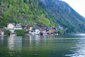 Austria Hallstatt, Classic view of Hallstat Village Royalty Free Stock Photo