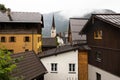 AUSTRIA, HALLSTATT - July 21, 2023: old town on the lake