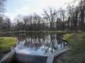 Austria, Laxenburg, Castle Park, Pond Royalty Free Stock Photo