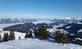 Austria low hanging clouds between mountains