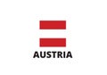 Austria national flag square