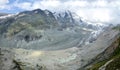 Austria Pasterze glacier panorama Royalty Free Stock Photo