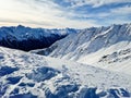 Austria Paznaun Rocky Mountains Landscape Royalty Free Stock Photo