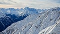 Austria Paznaun Rocky Mountains Landscape Royalty Free Stock Photo
