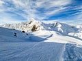 Austria Paznaun Rocky Mountains Landscape Royalty Free Stock Photo