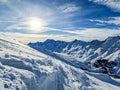 Austria Paznaun Rocky Mountains Landscape Royalty Free Stock Photo