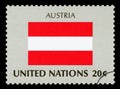 AUSTRIA - Postage Stamp of Austria national flag