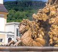 Austria, Salzburg, fountain on Residenzplatz Royalty Free Stock Photo