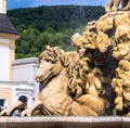 Austria, Salzburg, fountain on Residenzplatz Royalty Free Stock Photo