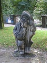 Austria. Salzburg. Funny gnomes adorn the Mirabell parkthe park Mirabel. Royalty Free Stock Photo