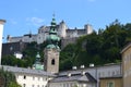 Austria, Salzburg, house in the mountain, Alps, architecture, installation, city, comfortable, tourism, Mozart Royalty Free Stock Photo