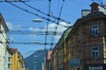 Austria, Salzburg, house in the mountain, Alps, architecture, installation, city, comfortable, tourism, Mozart Royalty Free Stock Photo