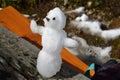 Austria, funny tiny Snowman