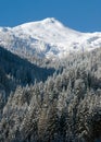 Austria | snowy mountain Royalty Free Stock Photo