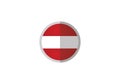 Austria state flag circle shape symbol emblem