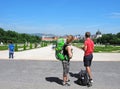 Travel, backpackers, Europe, Vienna, young couple