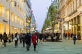 Vienna, Karntner Strass at Dusk