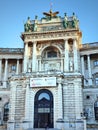 Austria Vienna city Hofburg imperial palace along Rhine river and Danube river