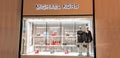 Austria, Vienna - January 7, 2023: Michael Kors - clothing and accessories store. Fashion boutique of famous American designer