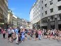 Austria, Vienna, people, downtown, tourists with guide