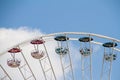 Austria, Vienna, The Prater, Amusement park, funfair, cabins of a ferris wheel Royalty Free Stock Photo