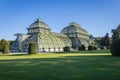 Botanical Garden Palmenhaus Schonbrunn is a large greenhouse located in schonbrunn palace Royalty Free Stock Photo