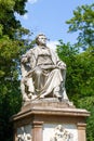 Austria, Vienna, The statue of Schubert in the Stadtpark municipal park