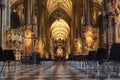 Austria, Vienna: 24, november, 2019 - View inside St. Stephen`s Cathedral Royalty Free Stock Photo