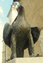 Austria, Villach, Church of St. Jacob, the bronze statue of the eagle Royalty Free Stock Photo