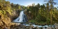 Austria waterfall panorama in Alps, Golling Royalty Free Stock Photo