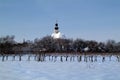 Austria, Winter landscape with church