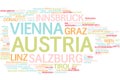 Austria word cloud