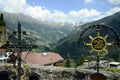 Austria, Tirol, Kaunertal, cemetery Royalty Free Stock Photo