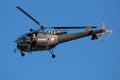 Austrian Air Force Aerospatiale Alouette III helicopter flying at Zeltweg Air Base
