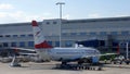 Austrian Airlines Boeing 737-8Z9 at the terminal of Athens International Airport, Greece