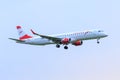 Austrian Airlines Embraer 195 Royalty Free Stock Photo