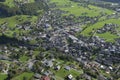 Austrian alps: Airshot from Schruns in Montafon valley