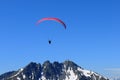 Austrian Alps: Paragliding above Spieljoch near HochfÃÂ¼gen in Zillertal, Tirol