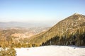 The austrian Alps in Semmering, Austria. Beautiful winter view. Royalty Free Stock Photo