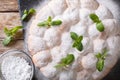 Austrian buchteln - sweet yeast rolls, delicious buns close-up.