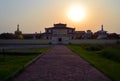 Austrian buddhist temple in Lumbini, Nepal - birthplace of Buddha Siddhartha Gautama.