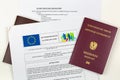Austrian electronic passport on EU complaint form against airline concerned with denied