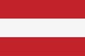 Austrian flag vector icon. Flag of Austria. Royalty Free Stock Photo