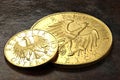 Austrian gold coins Royalty Free Stock Photo